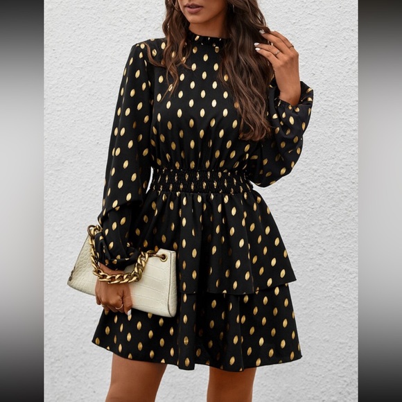 BellanBlue Dresses & Skirts - Luxe layered ruffle hem high waist mini dress